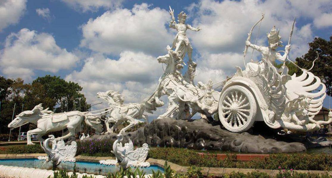 Ghatotkacha Statue in Bali