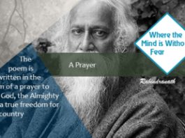 Rabindranath Tagore's Poem 'Prarthana' (Prayer) from the book Naibedya (Offering)