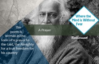 Rabindranath Tagore's Poem 'Prarthana' (Prayer) from the book Naibedya (Offering)