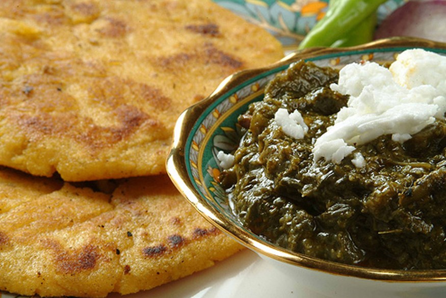 Typical Punjabi Food - Sarson ka Saag recipe