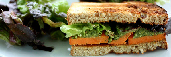 Spicy Sweet Potato Sandwich