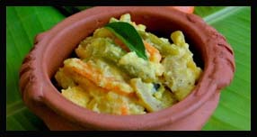 Southern Indian mixed vegetable curry (Avial)