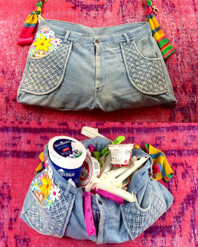 Recycle Your Old Jeans into a Crafty Lunch Sack