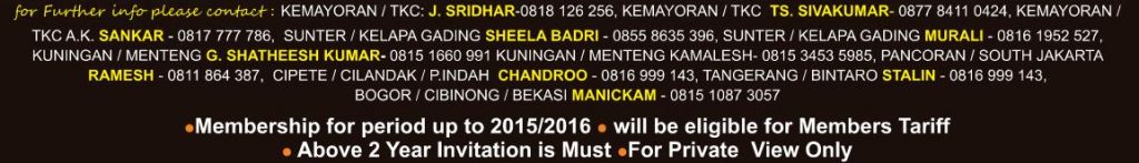 Contact details for tickets
