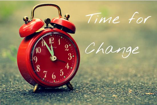 Make time for change