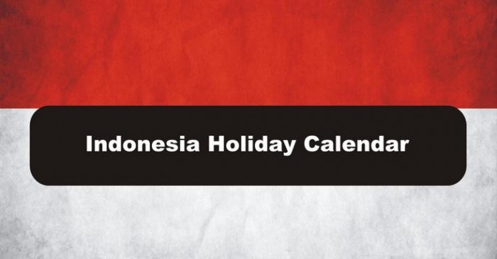 Indonesian Public Holidays 2017