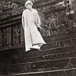 Rabindranath Tagore at Borobudur Temple, Central Java