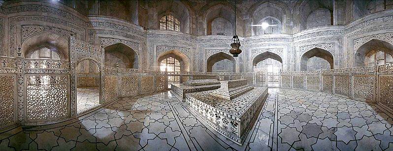 Tombstones in Taj Mahal