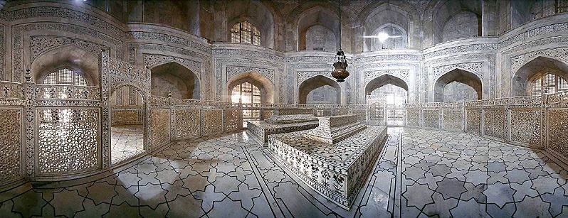 Tombstones in Taj Mahal