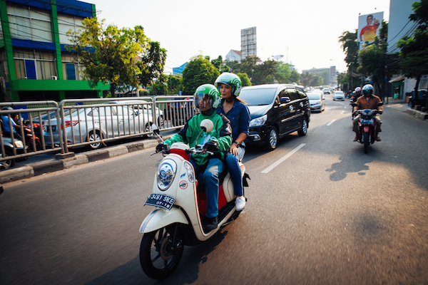 People using Go Jek People using Go Jek