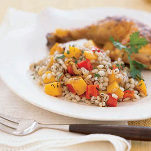 Barley-Squash Pilaf