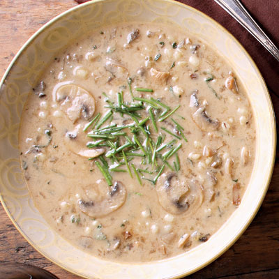 Cream of Mushroom and Barley Soup Recipe