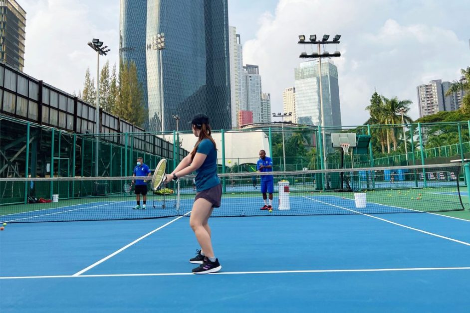 Love tennis academy student