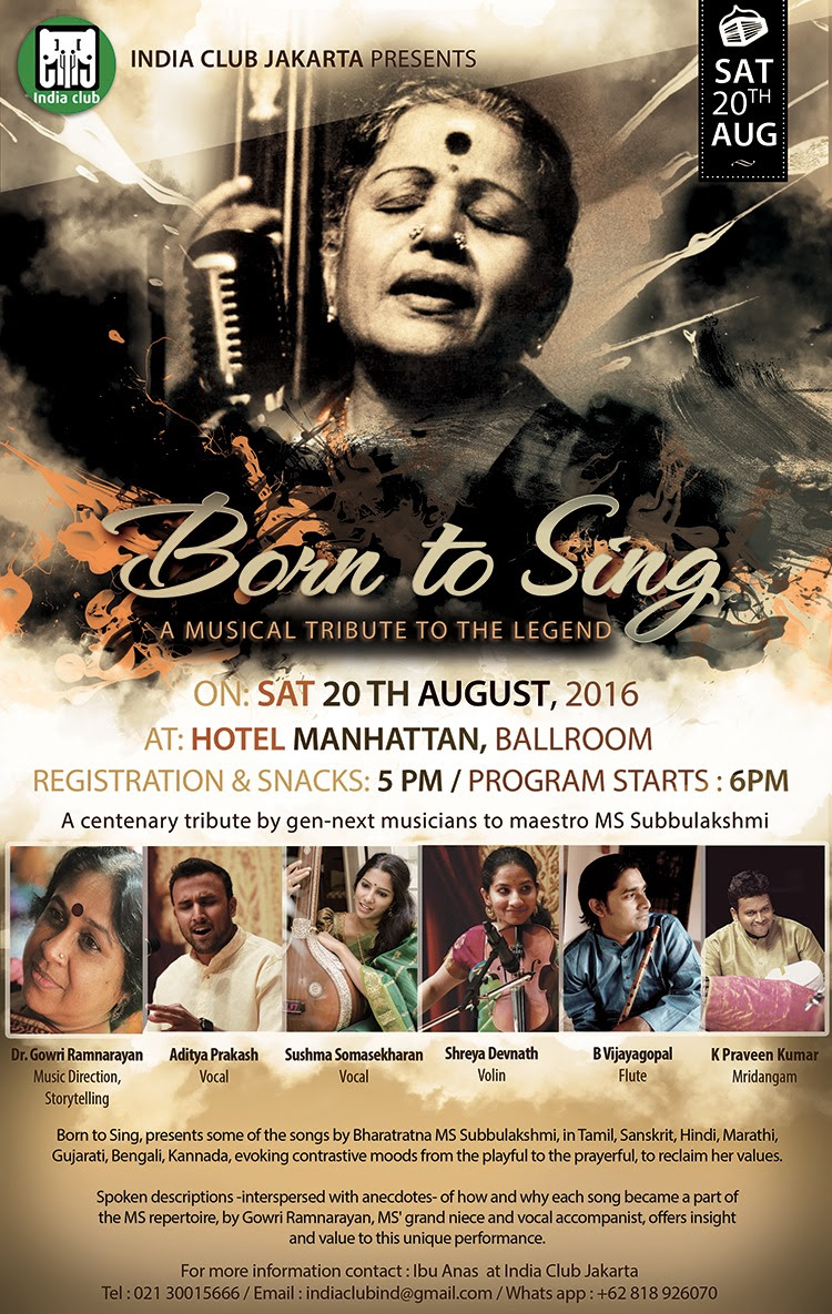 Born to Sing - a tribute to the legend, Maestro MS Subbulakshmi