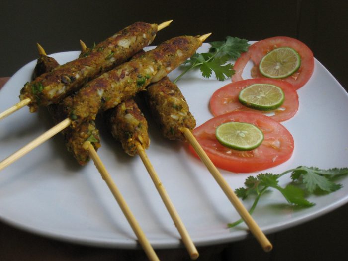 Vegetarian Gulnaar Sheekh Kebab by Shabana Akbany