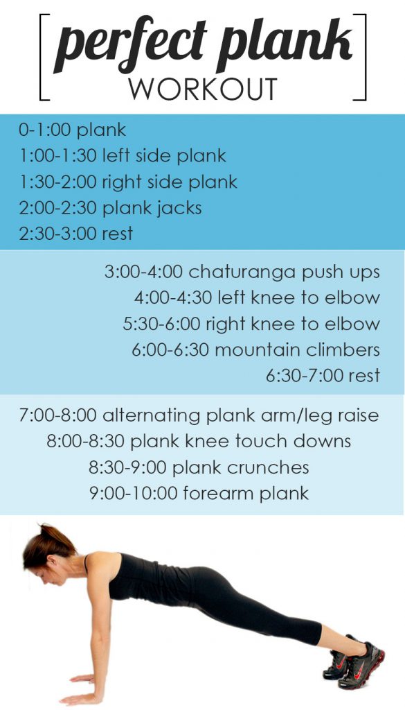 10 minute plank workout