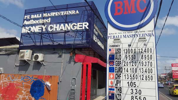 BMC is one of the trusted money changer companies in Bali