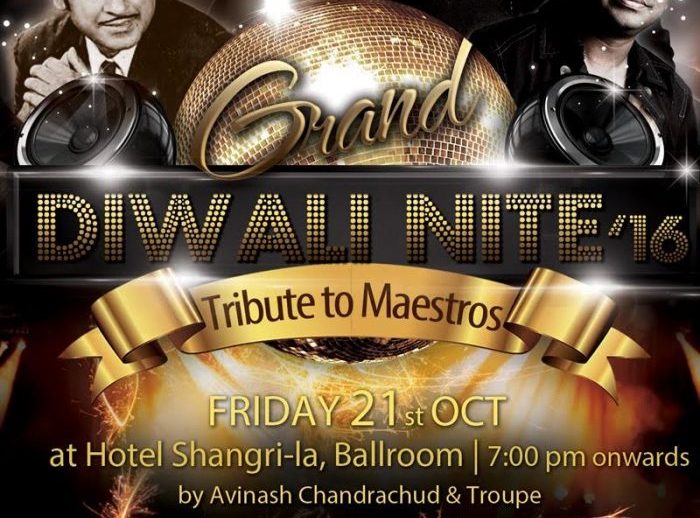 Tribute to the Maestros – India Club Diwali Nite 21st Oct, 2016