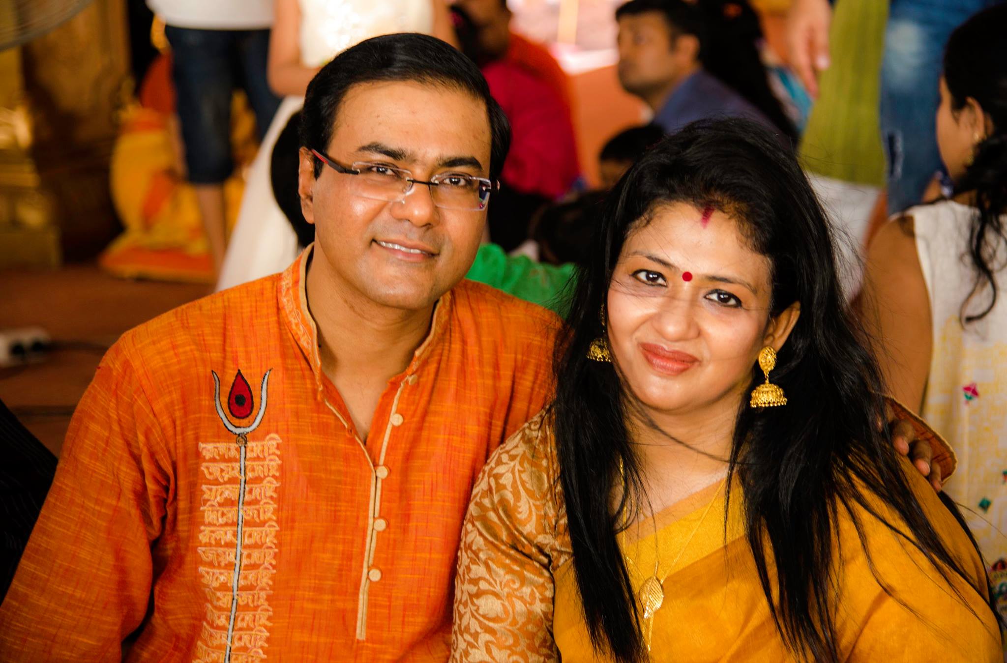 Jaideep with his wife, Paromita