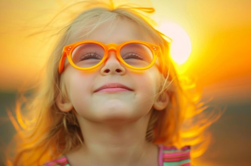 Girl with spectacles