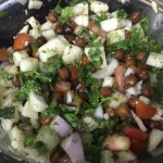 Brown Chickpeas and Cucumber Bright Salad Recipe