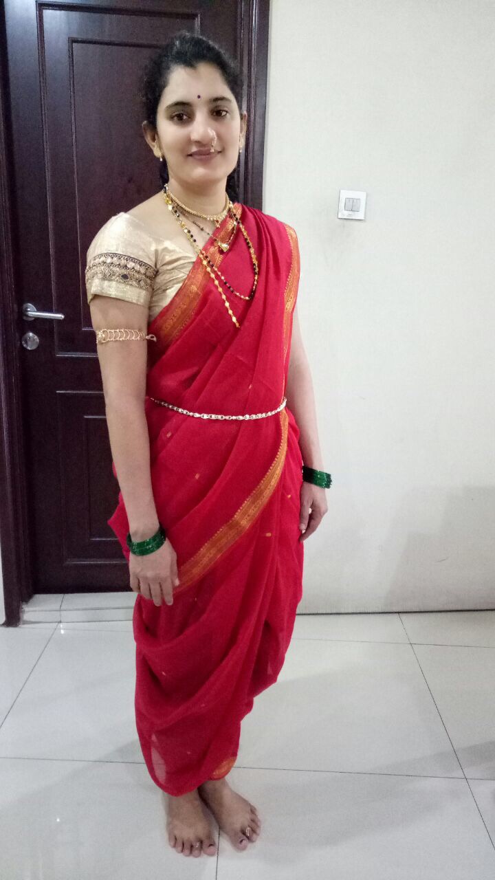 Maharashtrian Style Saree side view