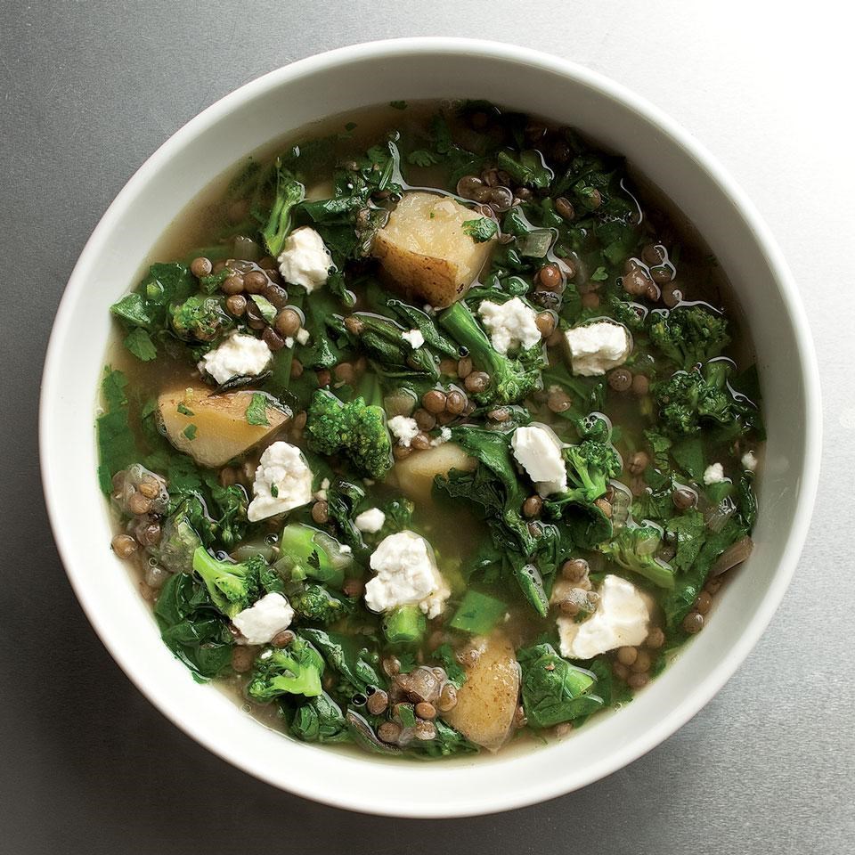 Make Ahead Recipe: Very Green Lentils Soup