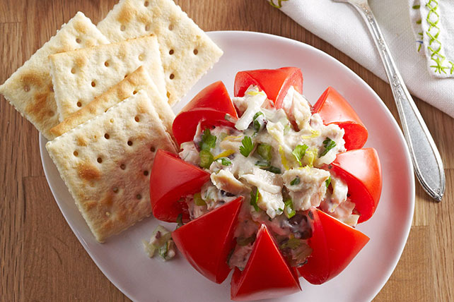 #StuffedVeggies: Tuna-Stuffed Tomatoes Recipe