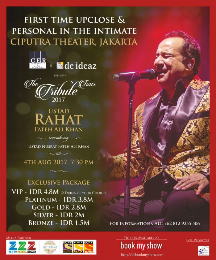 The Tribute Concert 2017 by Ustad Rahat Fateh Ali Khan on 4 Aug at Ciputra Auditorium The Tribute Concert 2017 by Ustad Rahat Fateh Ali Khan on 4 Aug at Ciputra Auditorium