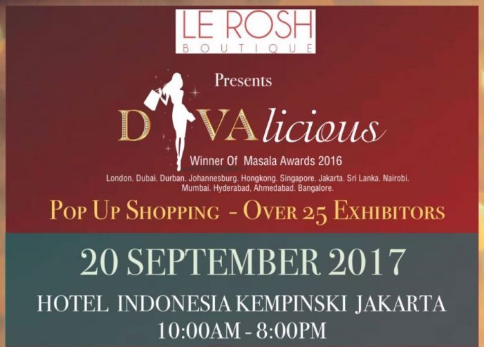 Divalicious Fashion & Lifestyle Exhibition: 20th September in Jakarta