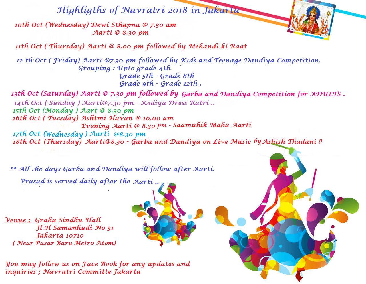 Navratri Jakarta Celebrations 2018
