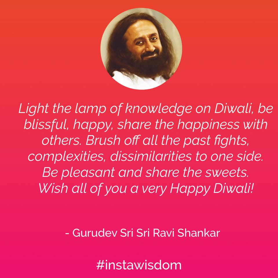 Diwali Message from Sri Sri Ravi Shankar