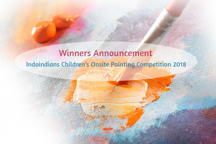 Indoindians Event: Winners of Children’s Onsite Painting Competition 2018