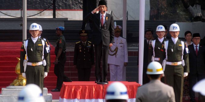 President Jokowi Widodo commemorating Pancasila Day of 2017.