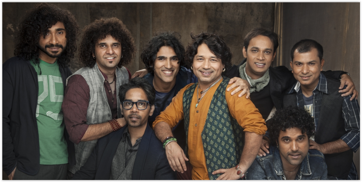 Kailash Kher with his band Kailasa