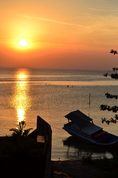 Awesome Sunset view from the Bahamas Hotel courtyard