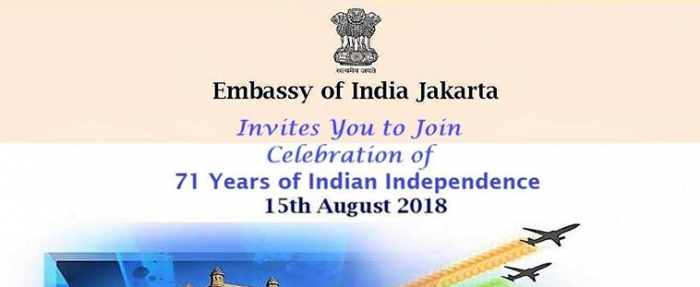 71 independance day of India in Indonesia