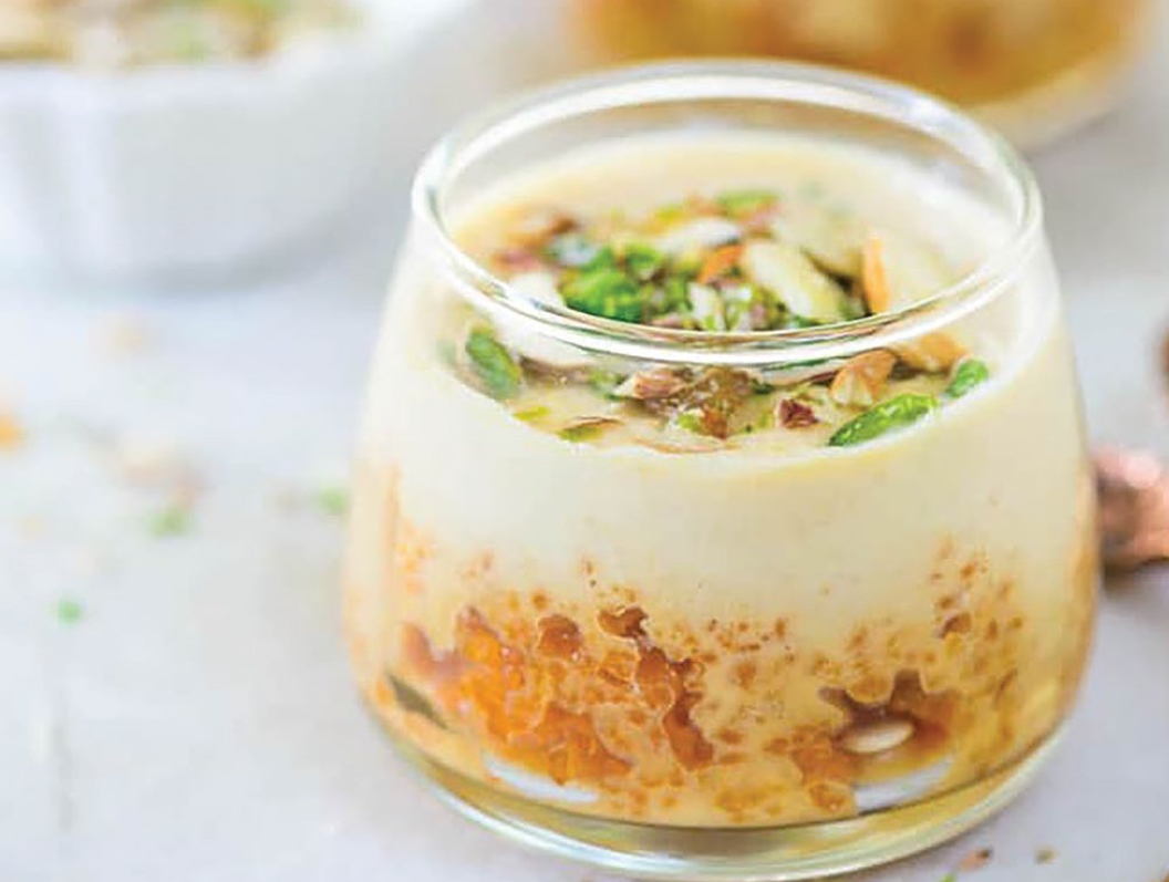 UpCycle Festive Mithai Motichoor Rabdi Parfait Recipe