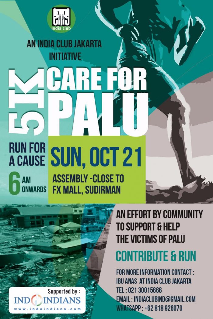 5K Run for a Cause on Sun, 21st Oct: Help & Support Palu