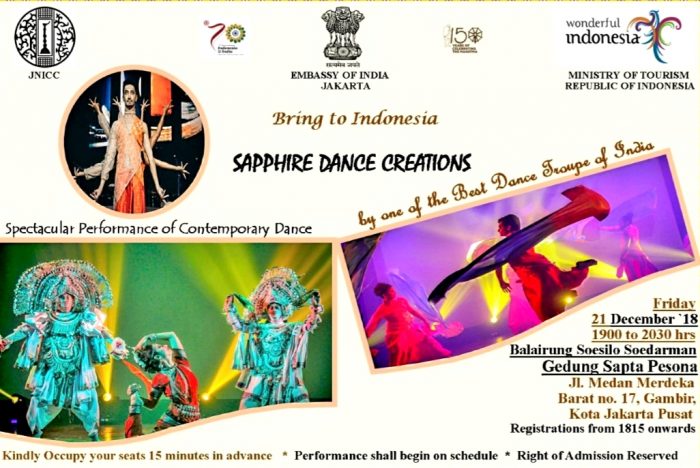 Indian Contemporary Dance Performance in Jakarta by Sapphire Creations
