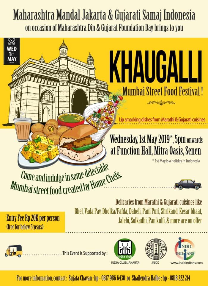 Khaugali: Mumbai Street Food Festival in Jakarta – 1st May 2019