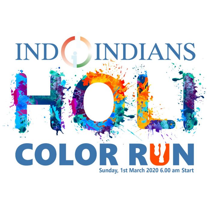 Indoindians Holi color run on 1st March 2020