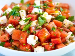 Quick and Easy Watermelon Salad