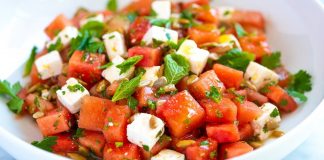 Quick and Easy Watermelon Salad