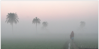 Indian Village at sunrise