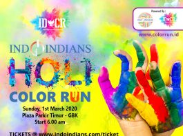 Indoindians Holi Color Run 2020 Ticket Poster
