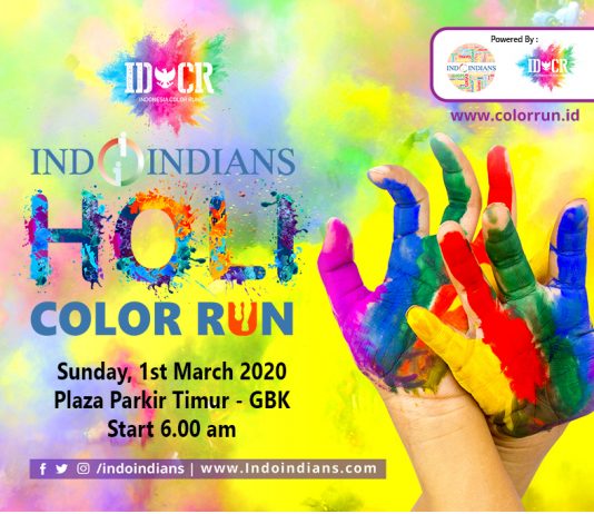 k fun IDCR Indoindians Holi Color Run on sunday, 1st March 2020, at GBK Senayan