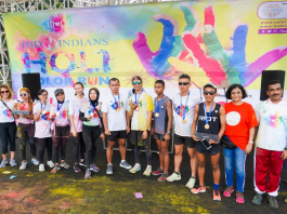 Top 10 finishers at the 5K Indoindians Holi Color Run 2020