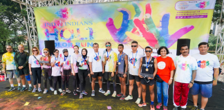 Top 10 finishers at the 5K Indoindians Holi Color Run 2020