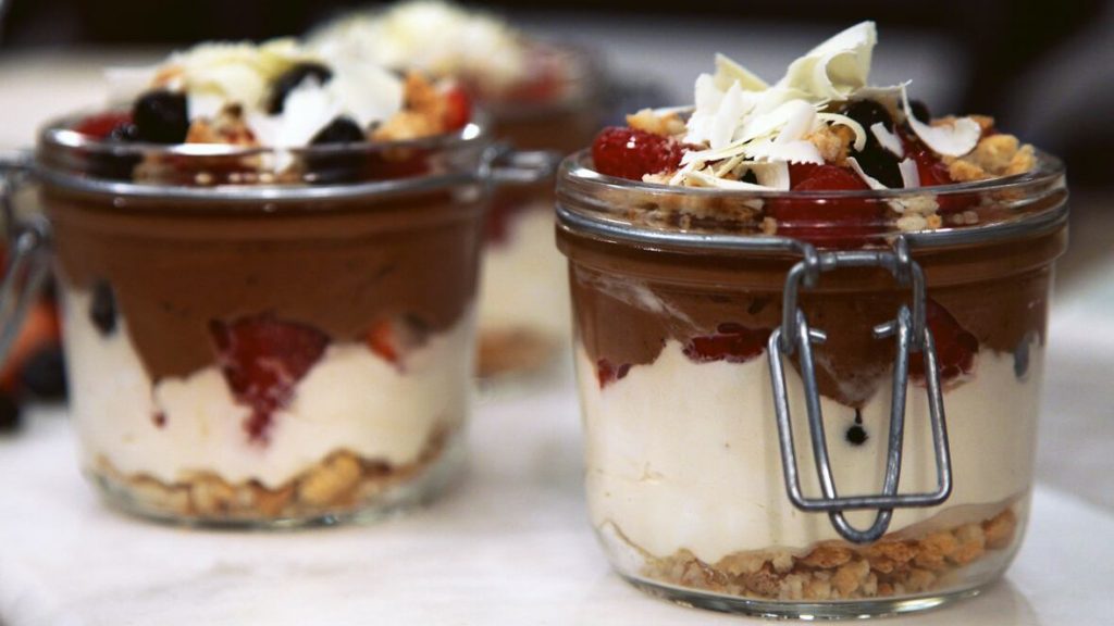 Eggless Hazelnut Mousse recipe by Kavita Kapoor